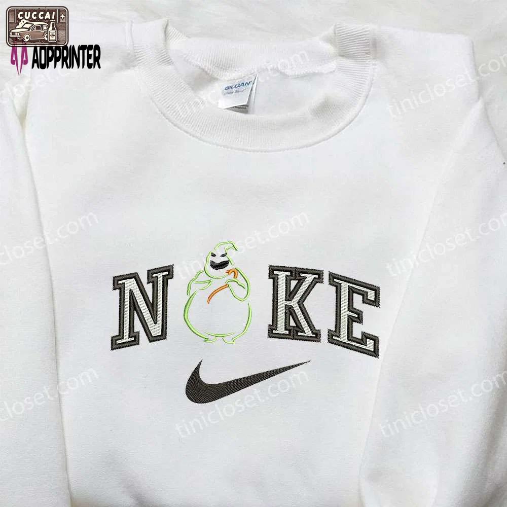 Oogie boogie x nike embroidered sweatshirt – nightmare before christmas shirt nike inspired Embroidered Shirt