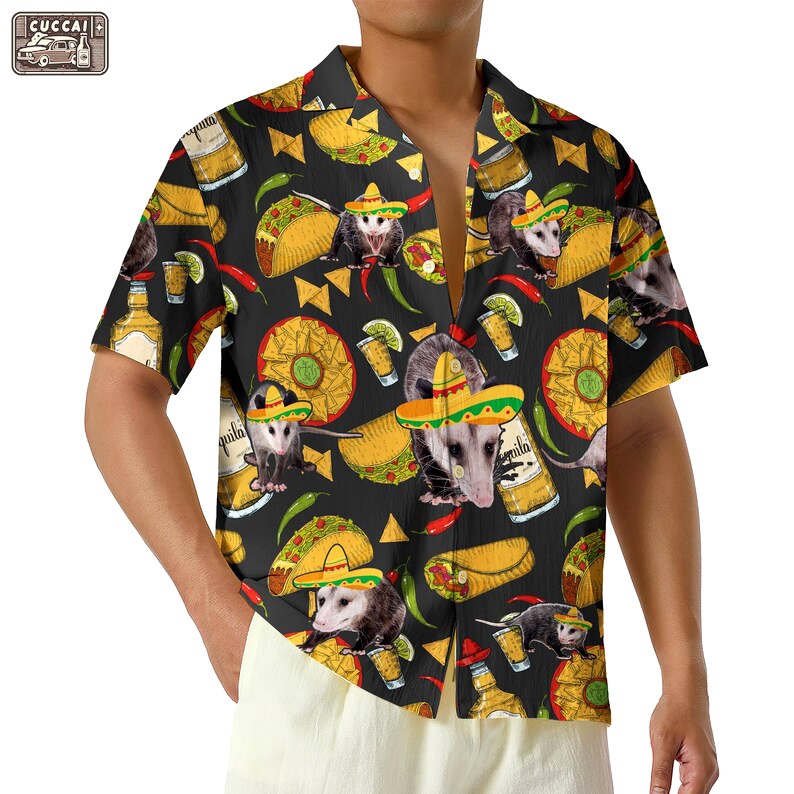 Opossum hawaiian shirt Hawaii Shirt Shorts & Flip Flops