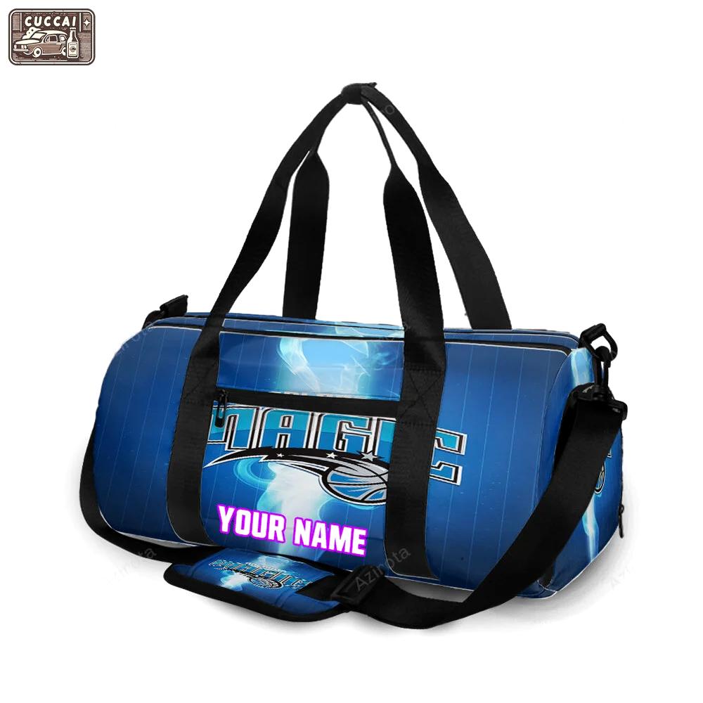 Orlando magic light blue personalized name travel bag gym bag 283 Travel Bag