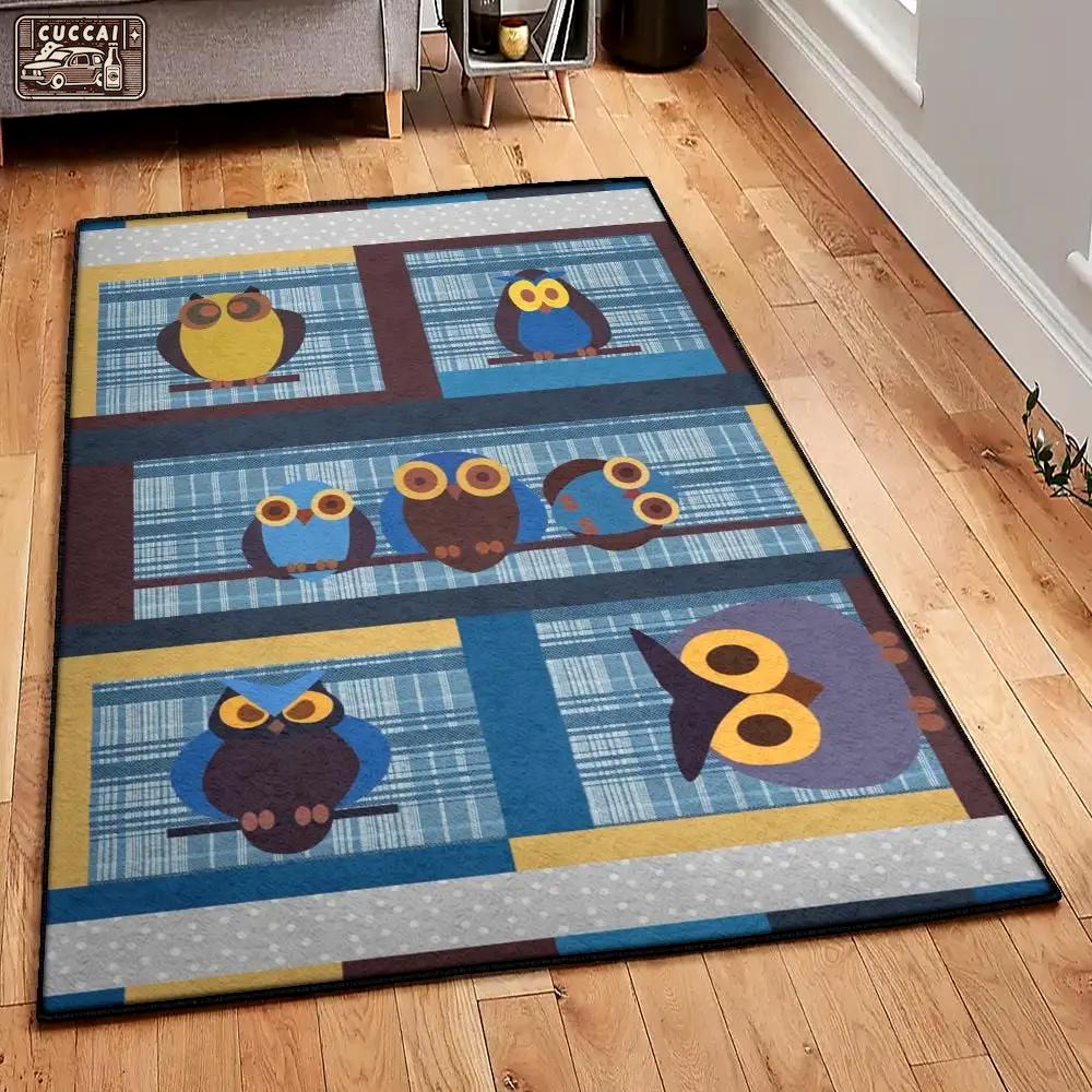 Owl cool rugs, owl rug Rectangle Rug