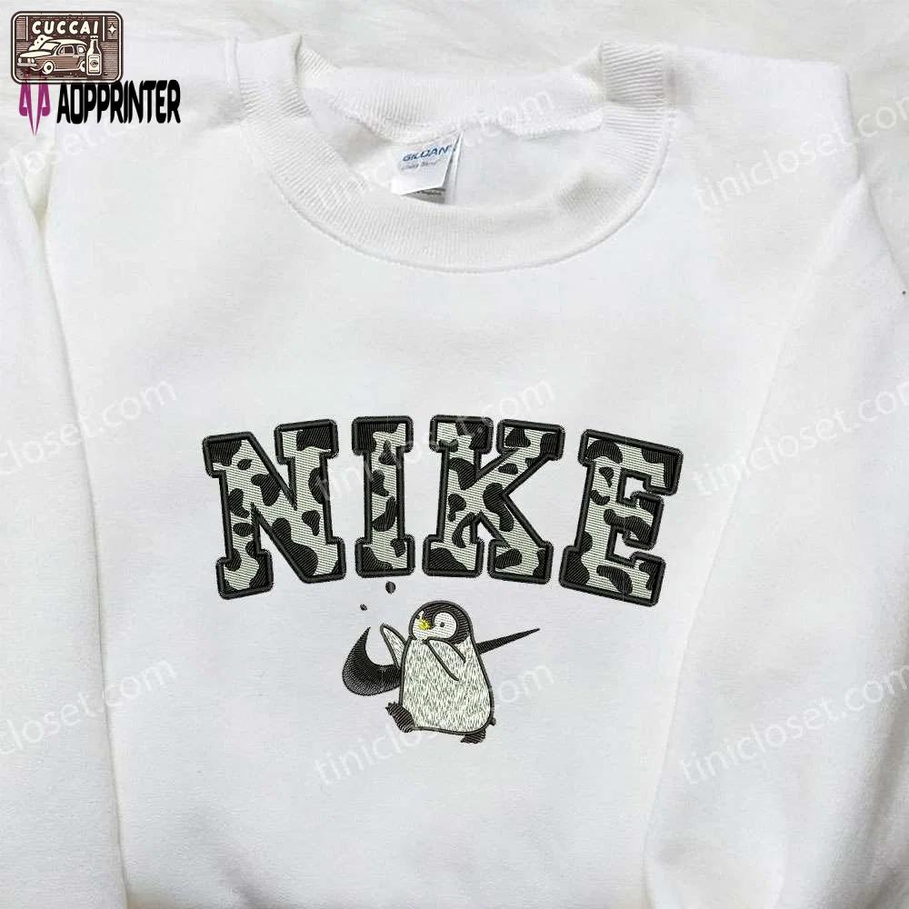 Penguin x nike embroidered sweatshirt: animal inspired nike shirt Embroidered Shirt