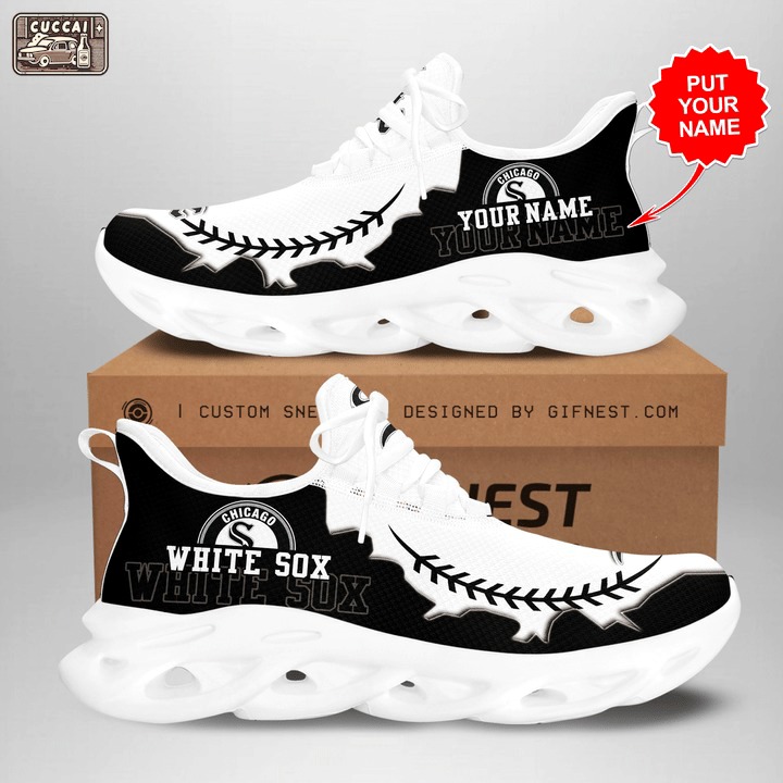Personalized chicago white sox max soul shoes Max Soul Shoes