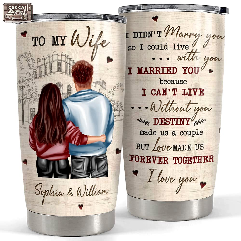 Personalized couple tumbler to my husband best gift from wife Personalized Tumbler