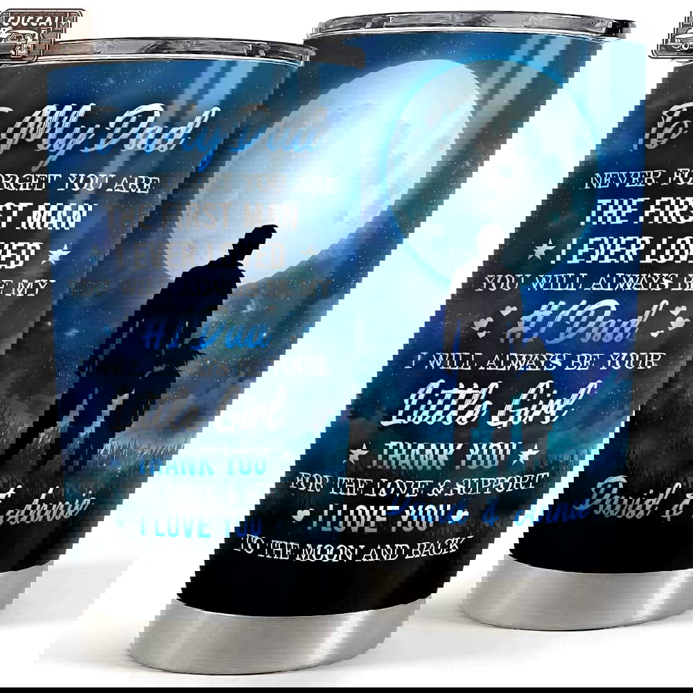 Personalized dad tumbler father and daughter father day gift Personalized Tumbler