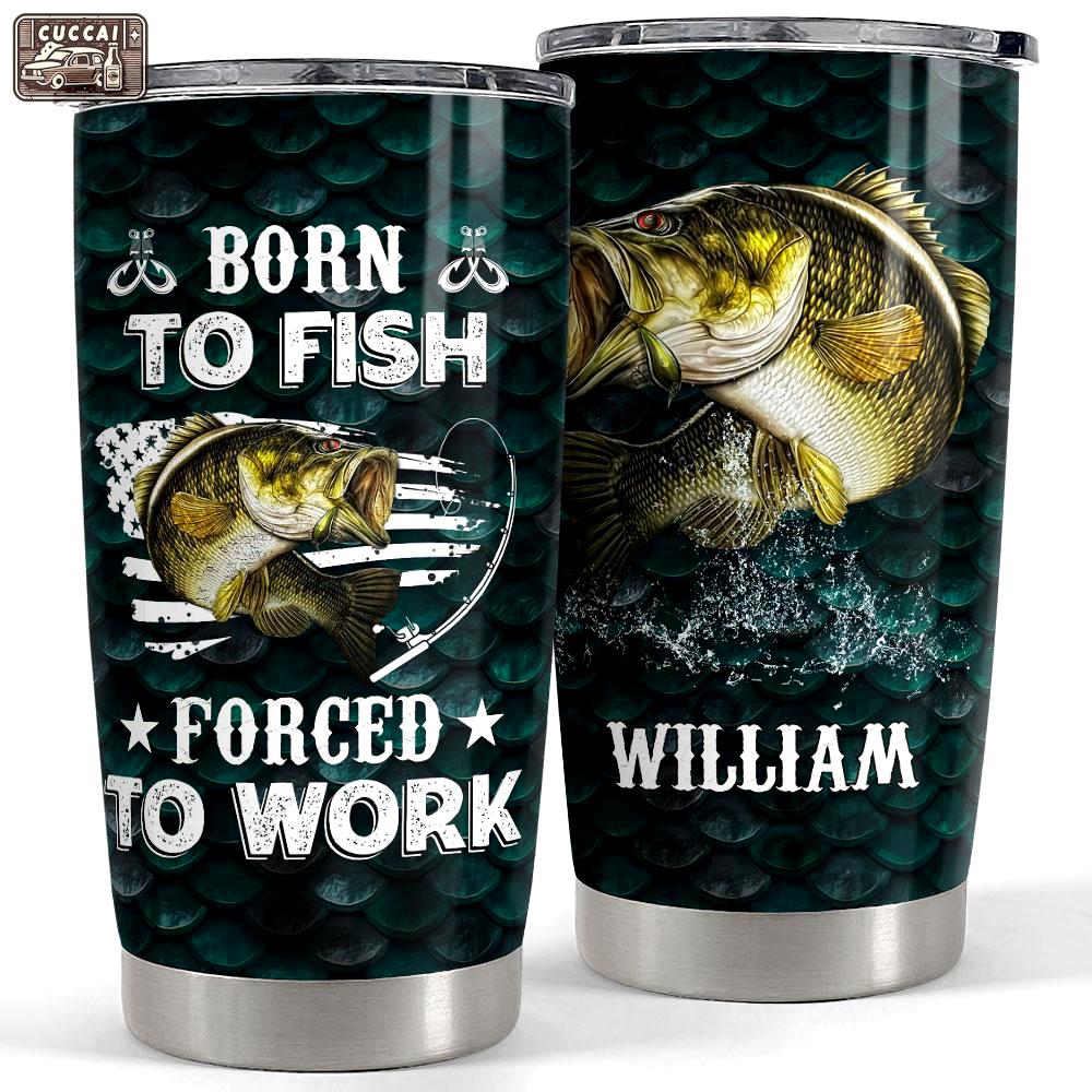 Personalized fishing tumbler with customize with name Personalized Tumbler