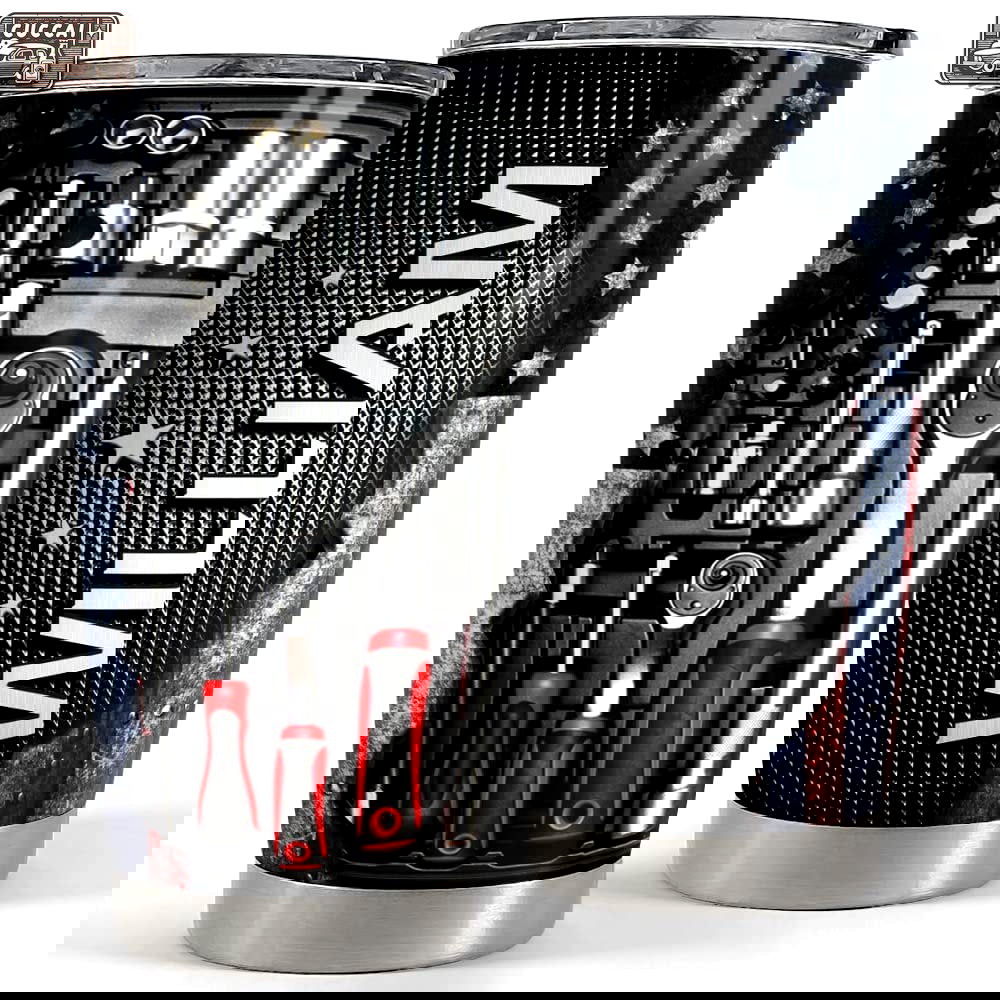 Personalized mechanics tumbler mechanic dad tool box for daddy father Personalized Tumbler