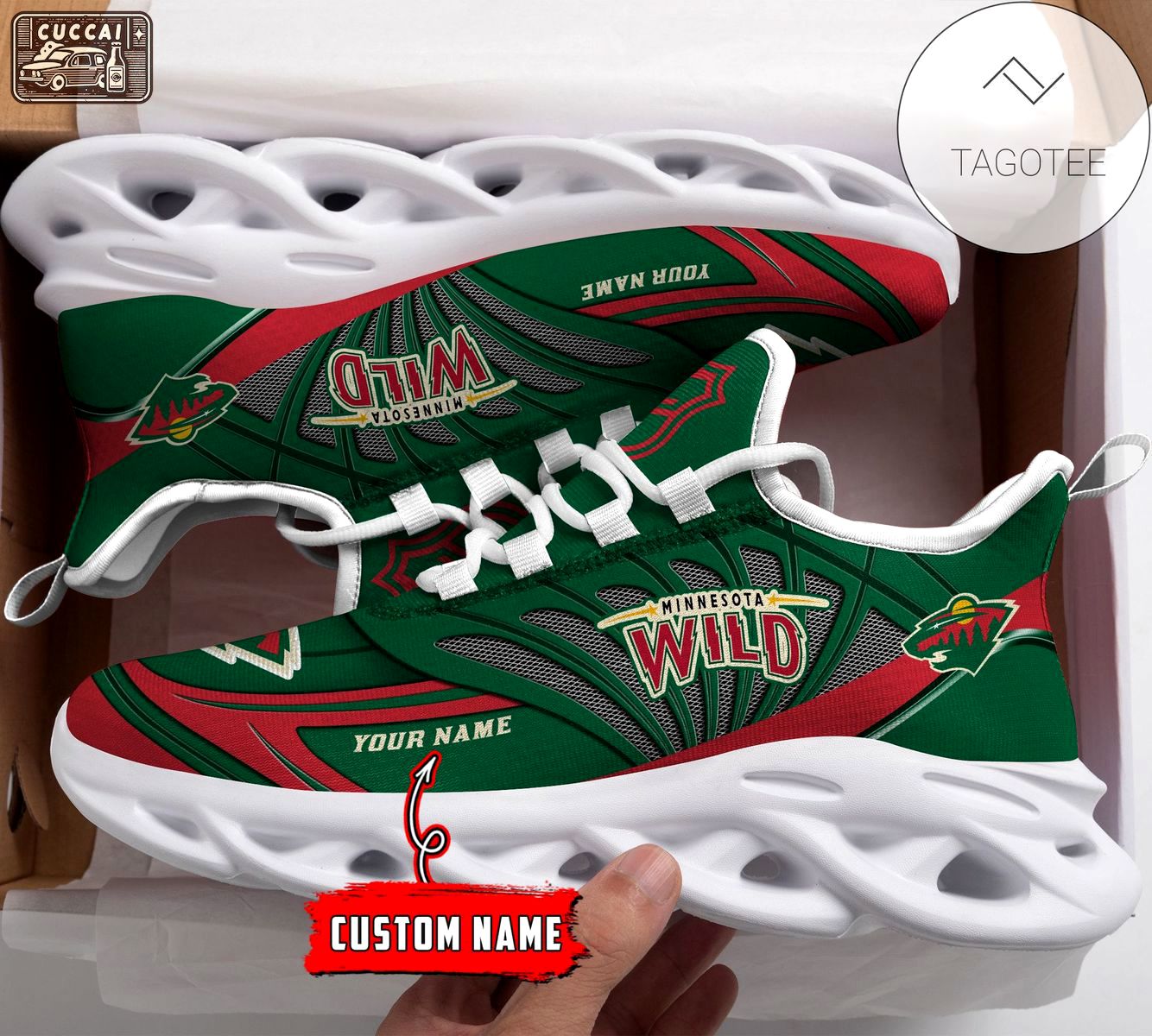 Personalized minnesota wild shoes max soul chunky sneakers Max Soul Shoes