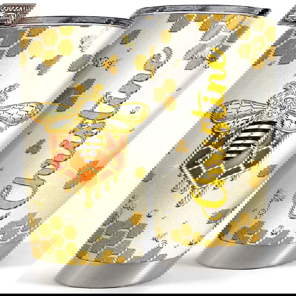 Personalized queen bee tumbler jewelry style for animal lover gift Personalized Tumbler