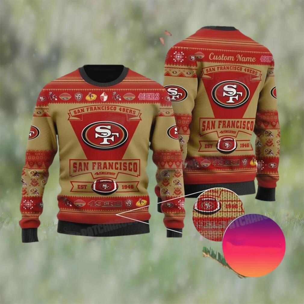 Personalized san francisco nfl est 1946 ugly christmas sweater 49ers gifts Christmas Ugly Sweater
