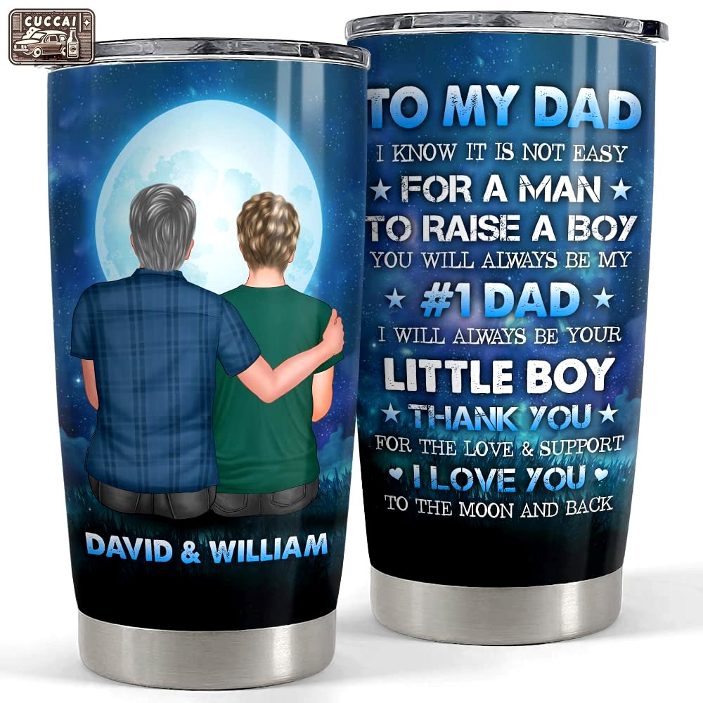 Personalized to my dad tumbler from son gift for man papa daddy Personalized Tumbler