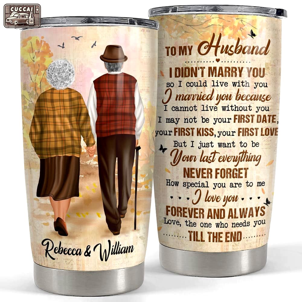 Personalized to my husband tumbler from wife for married couple Personalized Tumbler