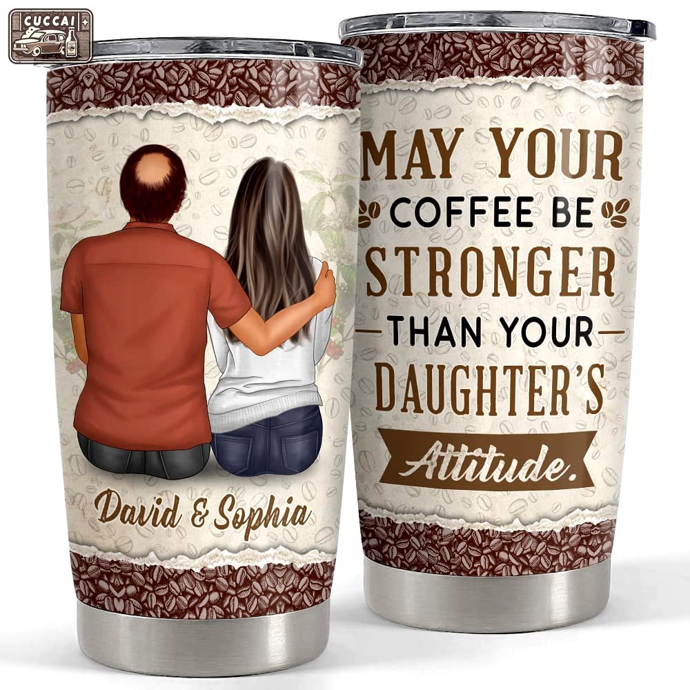 Personalized tumbler for father funny gift from daughter best gift Personalized Tumbler