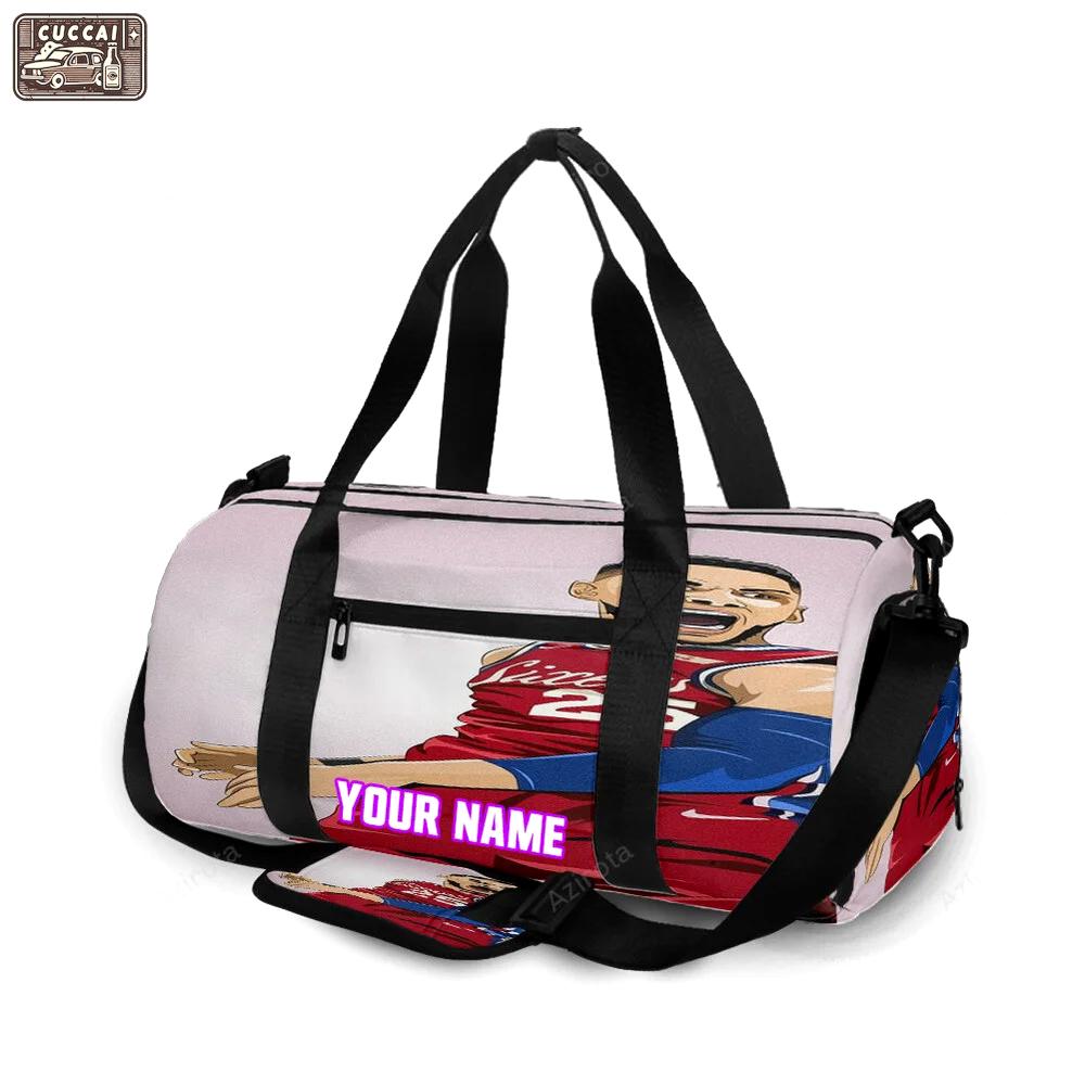 Philadelphia 76ers ben simmons art personalized name travel bag gym bag 2218 Travel Bag