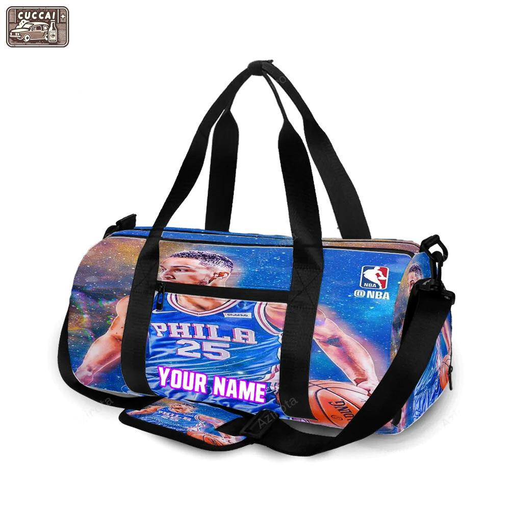 Philadelphia 76ers ben simmons galaxy personalized name travel bag gym bag 2201 Travel Bag