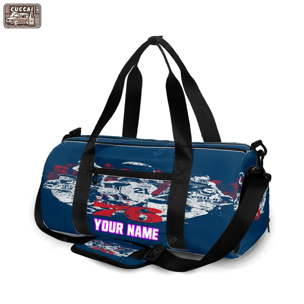 Philadelphia 76ers players blue white personalized name travel bag gym bag 2195 Travel Bag