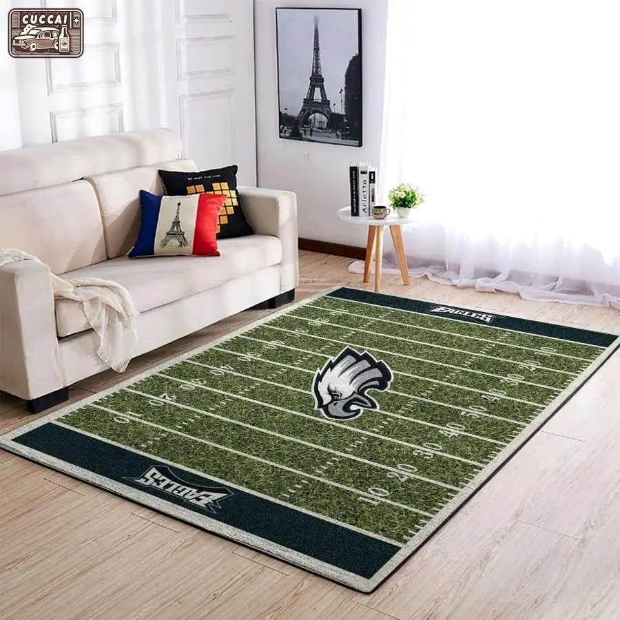 Philadelphia eagles area rug living room rug home decor nfl carpet rug 1912269 Rectangle Rug