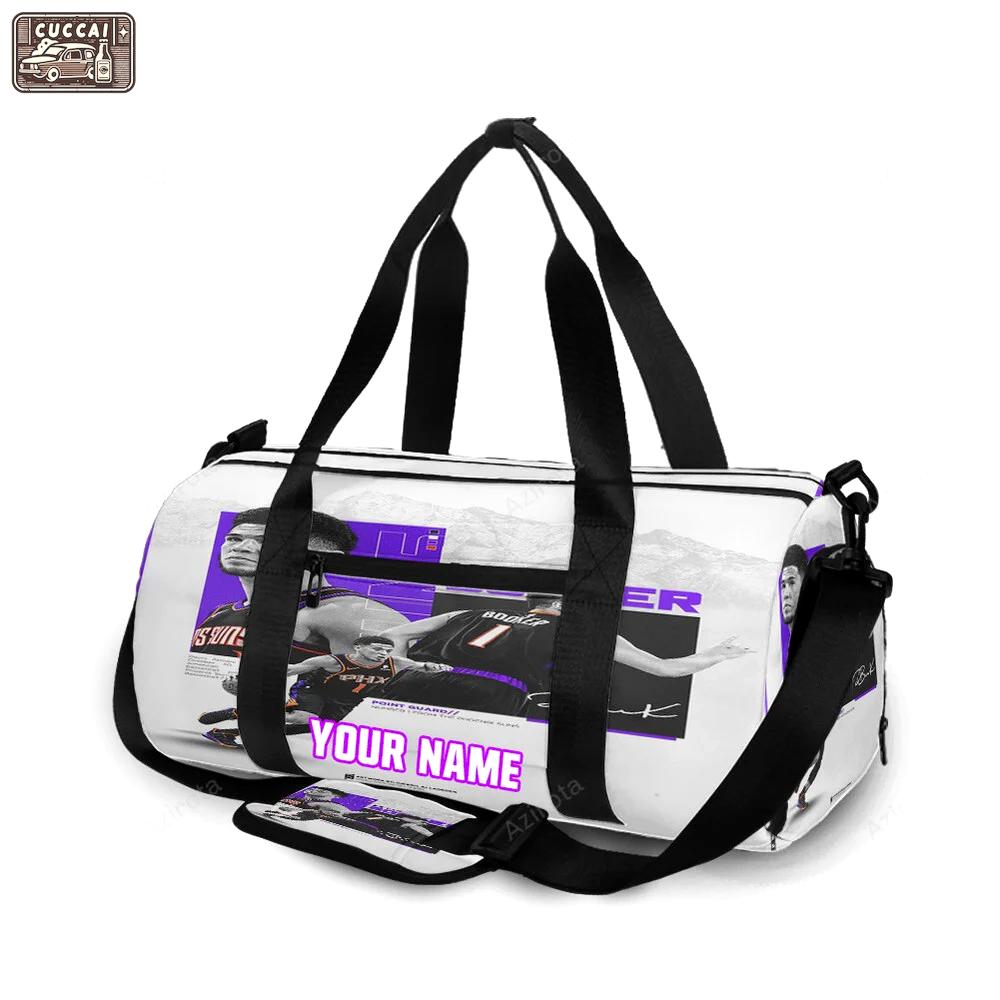 Phoenix suns devin booker 1 v1 personalized name travel bag gym bag 2220 Travel Bag