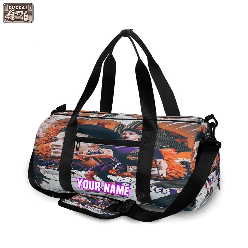 Phoenix suns devin booker 1 v10 personalized name travel bag gym bag 2228 Travel Bag