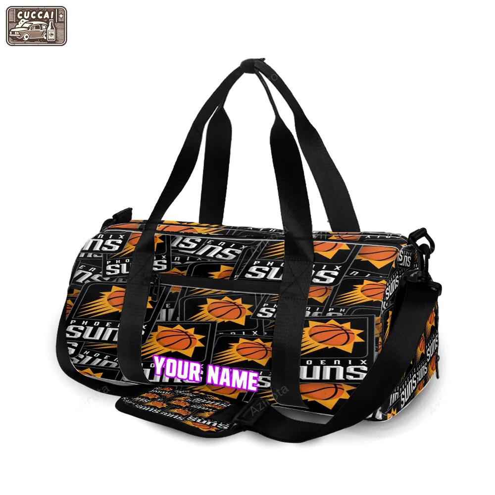 Phoenix suns emblem v1 personalized name travel bag gym bag 2191 Travel Bag