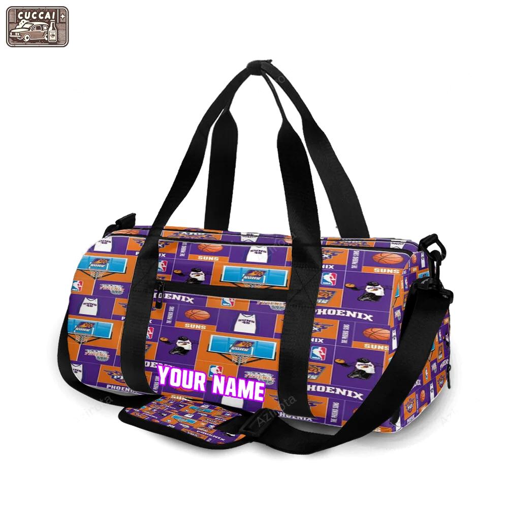 Phoenix suns emblem v13 personalized name travel bag gym bag 2339 Travel Bag
