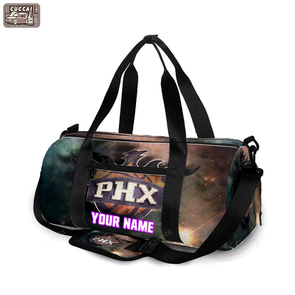 Phoenix suns emblem v8 personalized name travel bag gym bag 2378 Travel Bag