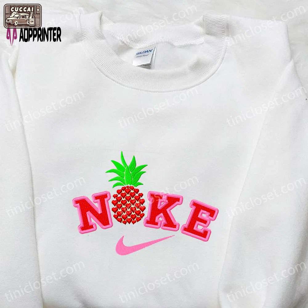 Pineapple x nike embroidered shirt: custom birthday gift – best nike embroidered shirt design Embroidered Shirt