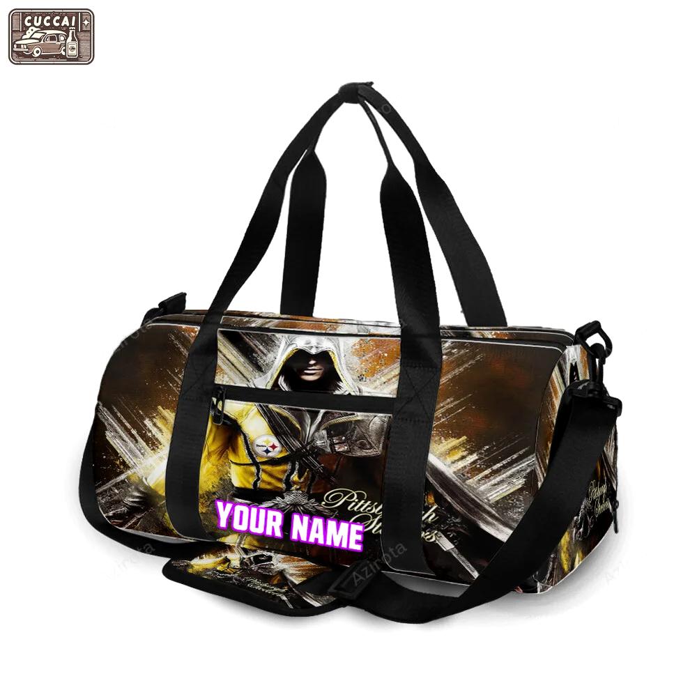 Pittsburgh steelers hero personalized name travel bag gym bag 992 Travel Bag