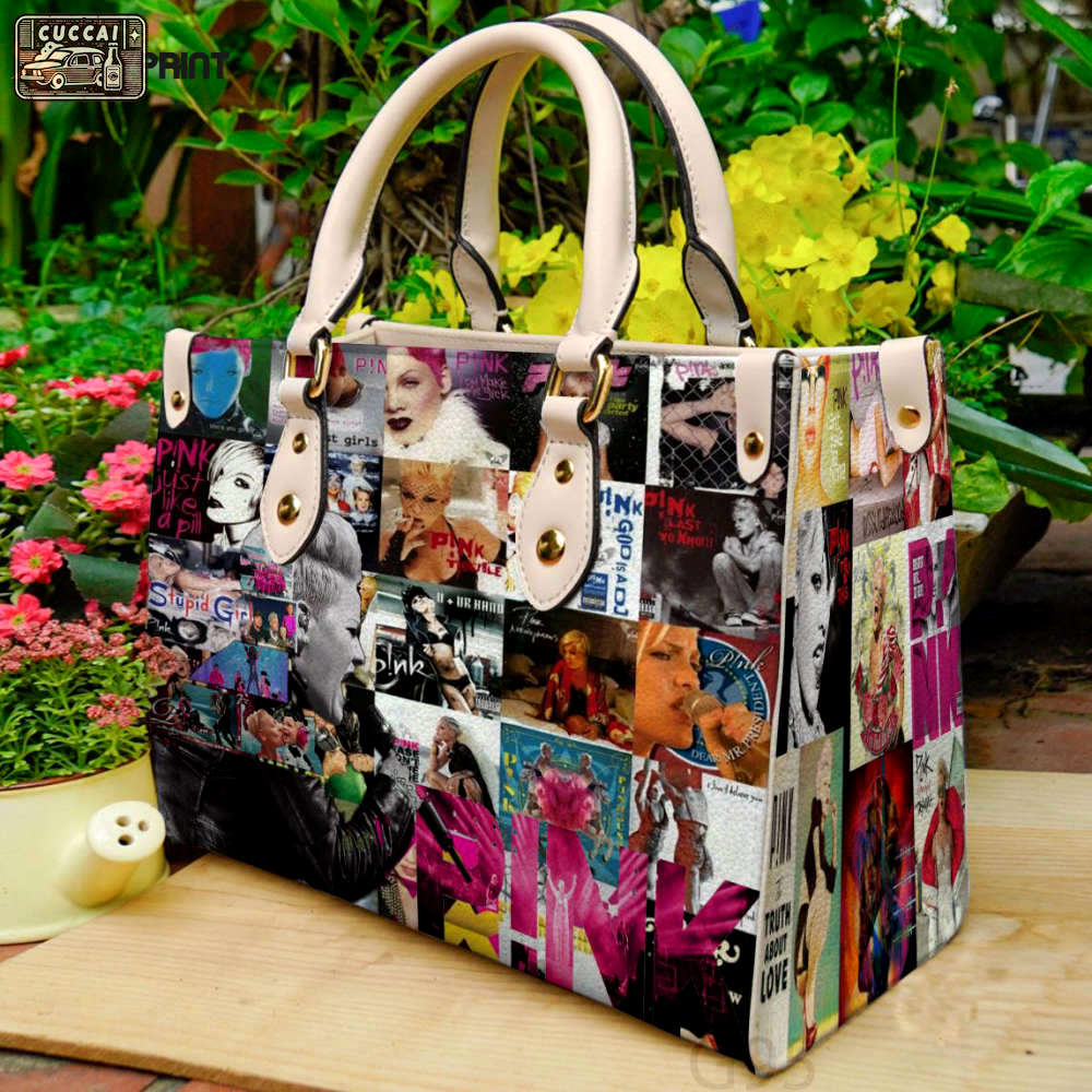 P!nk 1 leather handbag for women gift 4647 Women Leather Hand Bag