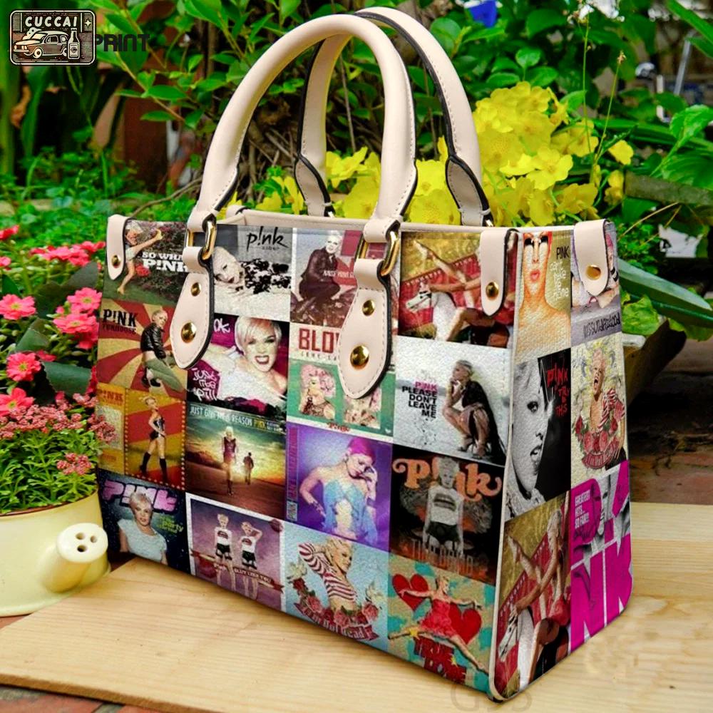P!nk leather bag g95 1224 Women Leather Hand Bag