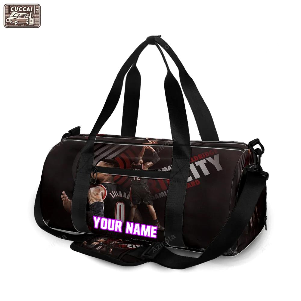 Portland trail blazers damian lillard6 personalized name travel bag gym bag 2306 Travel Bag