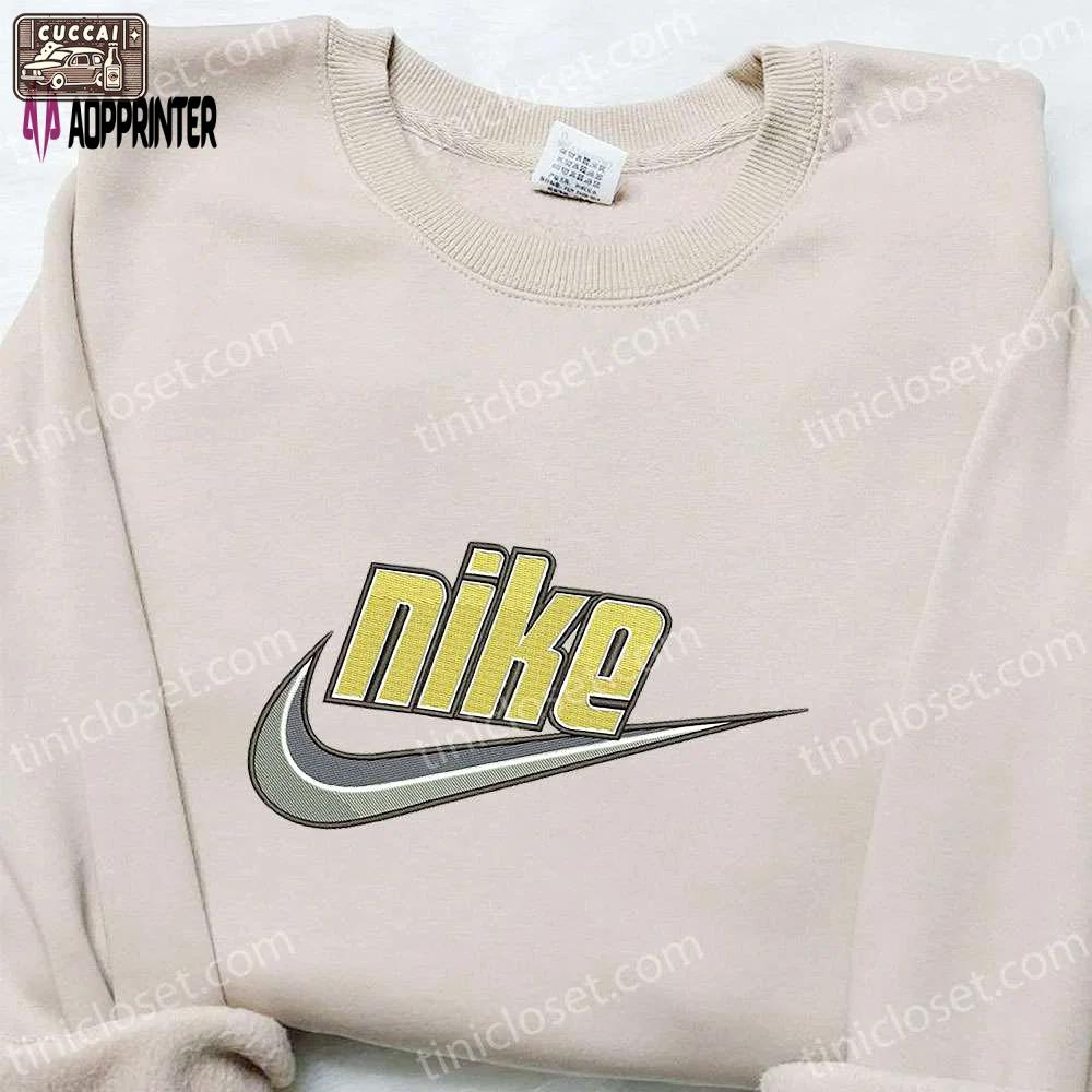 Premium swoosh x nike embroidered shirt & hoodie: custom nike inspired t-shirt – shop now! Embroidered Shirt