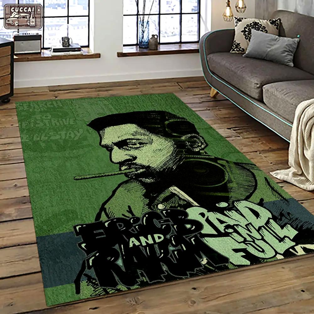 Rakim rapper hiphop music retangle carpet area rug home decor best gift for fan and friends rk11 Rectangle Rug