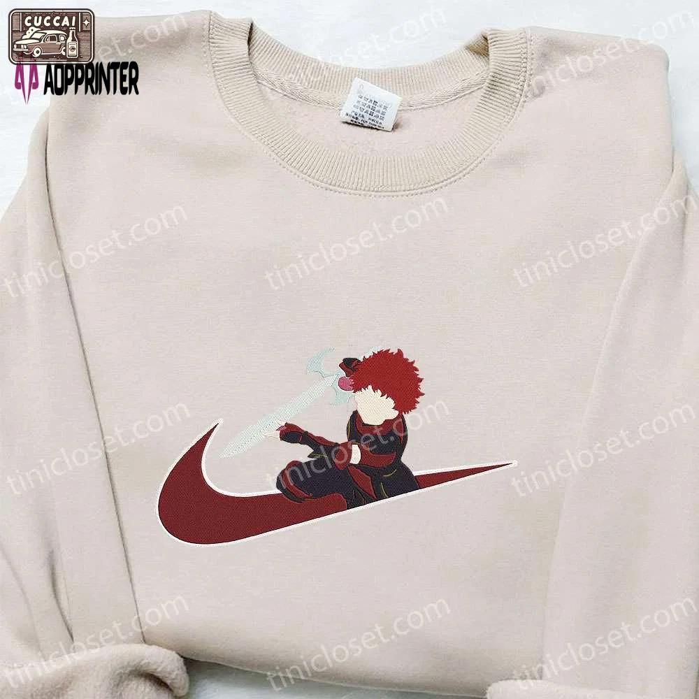 Ranta x swoosh anime embroidered sweatshirt – nike inspired shirt Embroidered Shirt