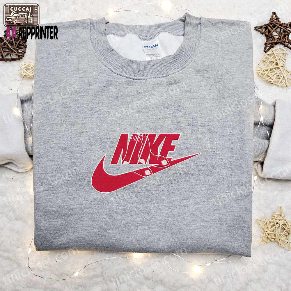 Red sox x nike embroidered shirt sports hoodie & t-shirt – mlb collection Embroidered Shirt