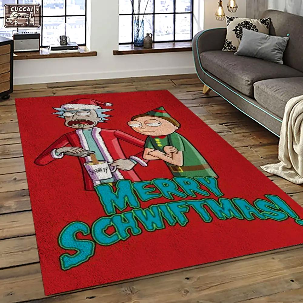 Rick and morty cartoon tv show retangle carpet area rug home decor best gift for family rm41 Rectangle Rug