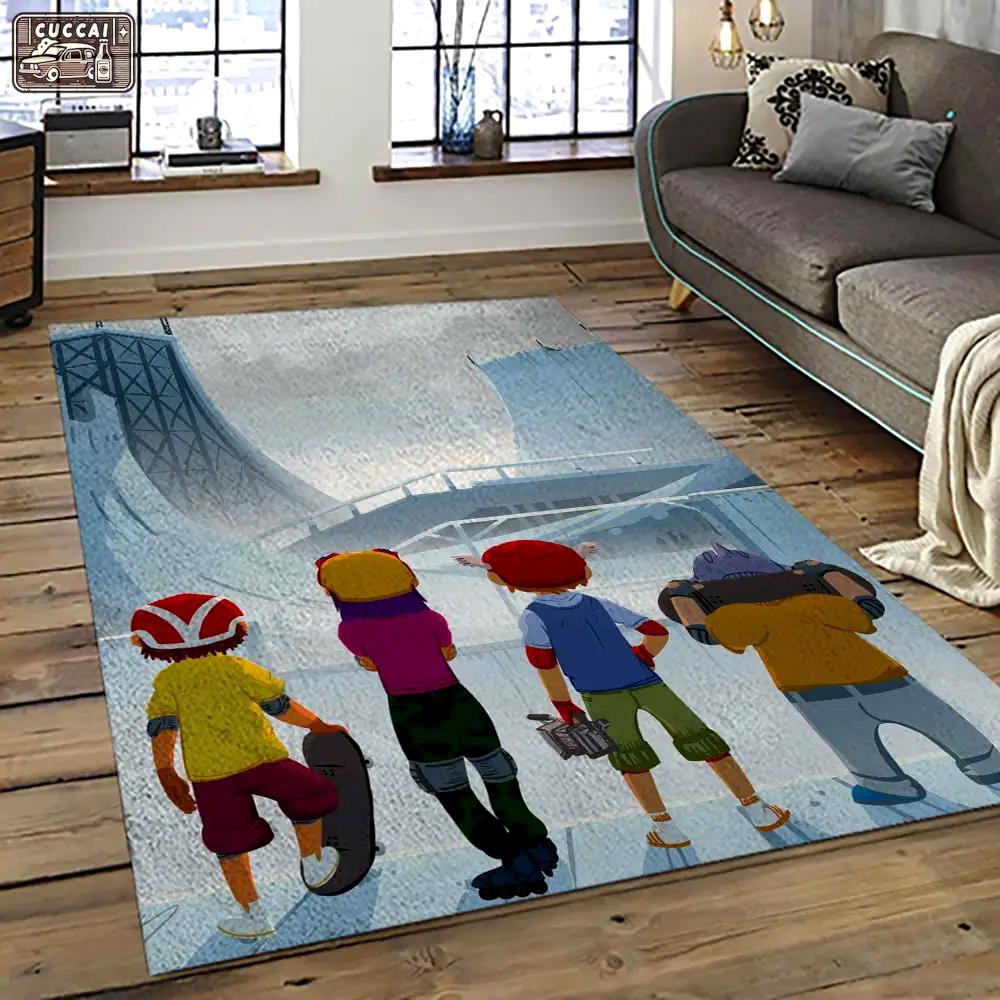 Rocket power action cartoon retangle carpet area rug home decor best gift for fan and friends rp25 Rectangle Rug
