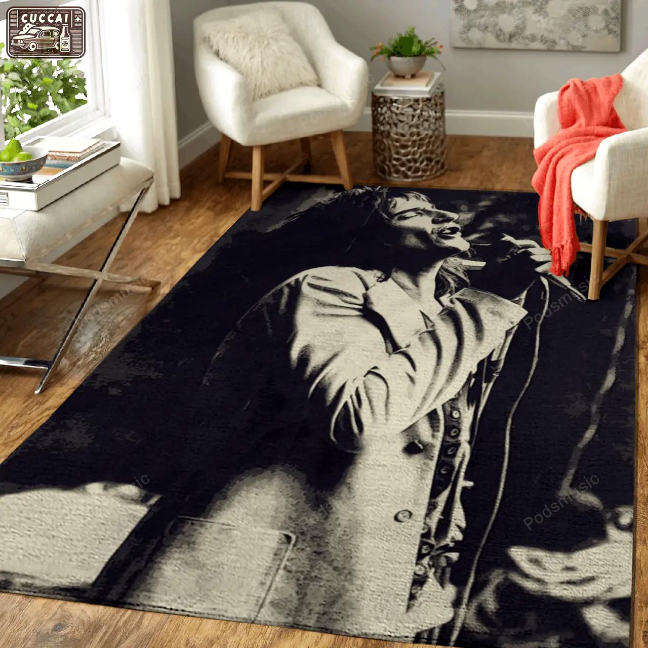 Rod stewart 23 music artist art for fans area rug living room carpet rug regtangle carpet floor decor home decor Rectangle Rug