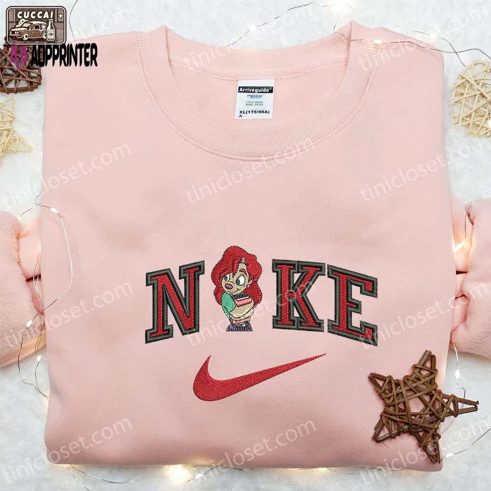 Roxanne x nike cartoon embroidered shirt disney characters sweatshirt nike inspired hoodie Embroidered Shirt