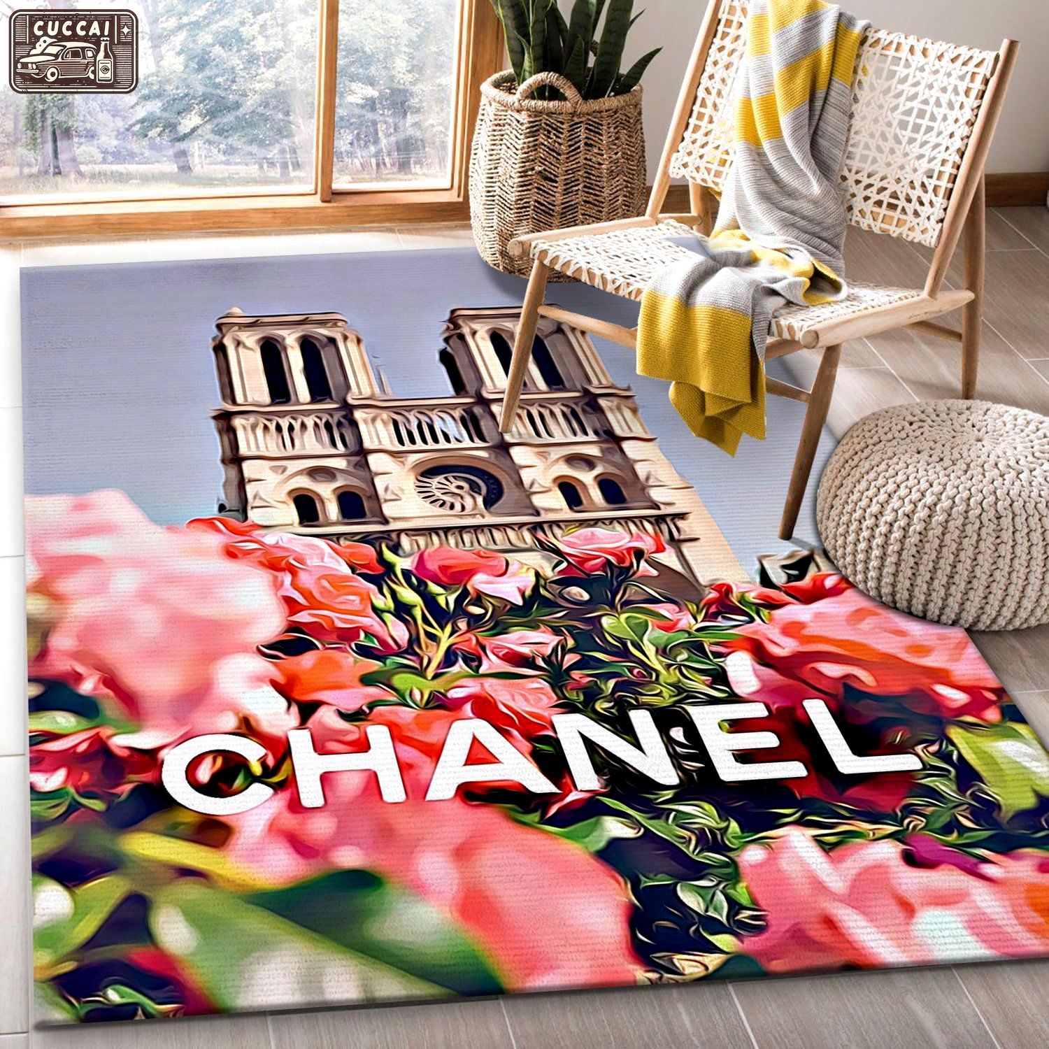 Rugs in living room and bedroom - Chanel paris notre dame luxury brand rug carpet for living room bedroom carpet floor mats keep warm in winter mat Rectangle Rug
