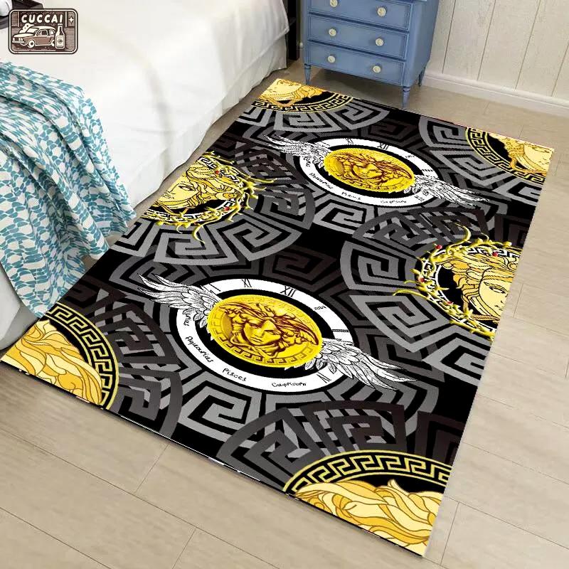 Rugs in living room and bedroom - Gianni versace luxury area rug for living room bedroom carpet home decorations mat type 2 Rectangle Rug