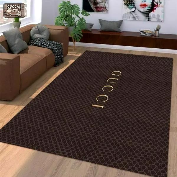 Rugs in living room and bedroom - Gucci brown luxury area rug for living room bedroom carpet home decorations mat type 1 Rectangle Rug