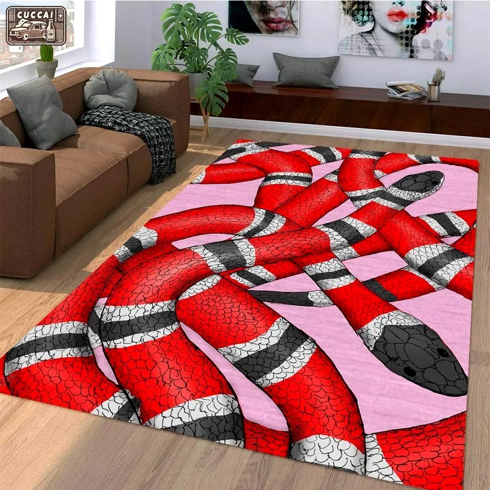 Rugs in living room and bedroom - Gucci snake luxury area rug for living room bedroom carpet home decorations mat type 16 Rectangle Rug