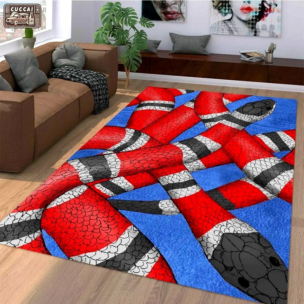 Rugs in living room and bedroom - Gucci snake luxury area rug for living room bedroom carpet home decorations mat type 17 Rectangle Rug