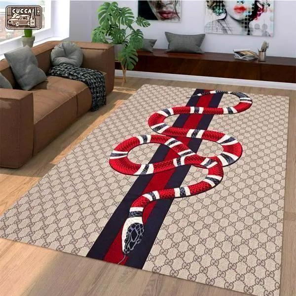 Rugs in living room and bedroom - Gucci snake luxury area rug for living room bedroom carpet home decorations mat type 19 Rectangle Rug