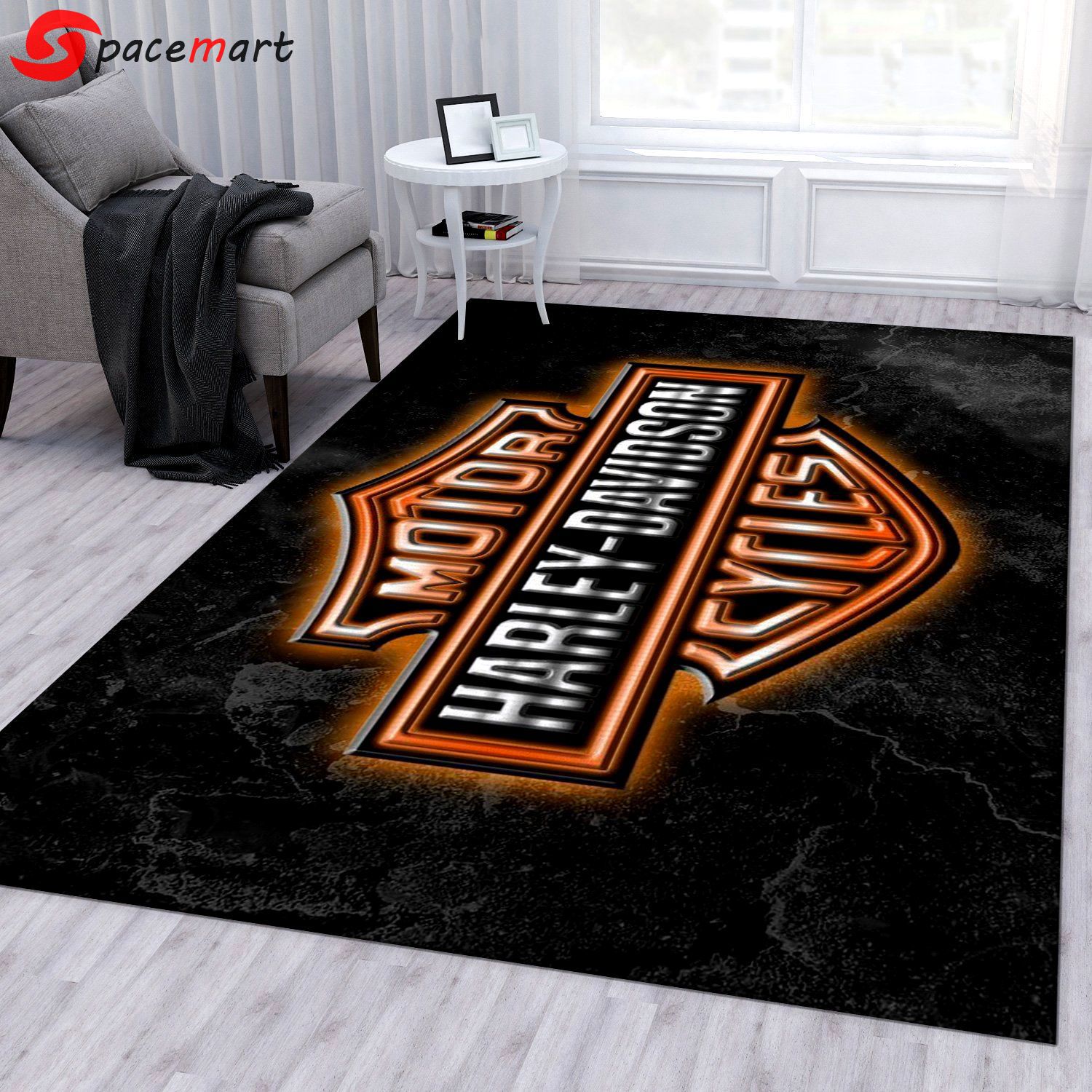 Rugs in living room and bedroom - Harley davidson ver7 rug bedroom rug christmas gift us decor - rugs Rectangle Rug