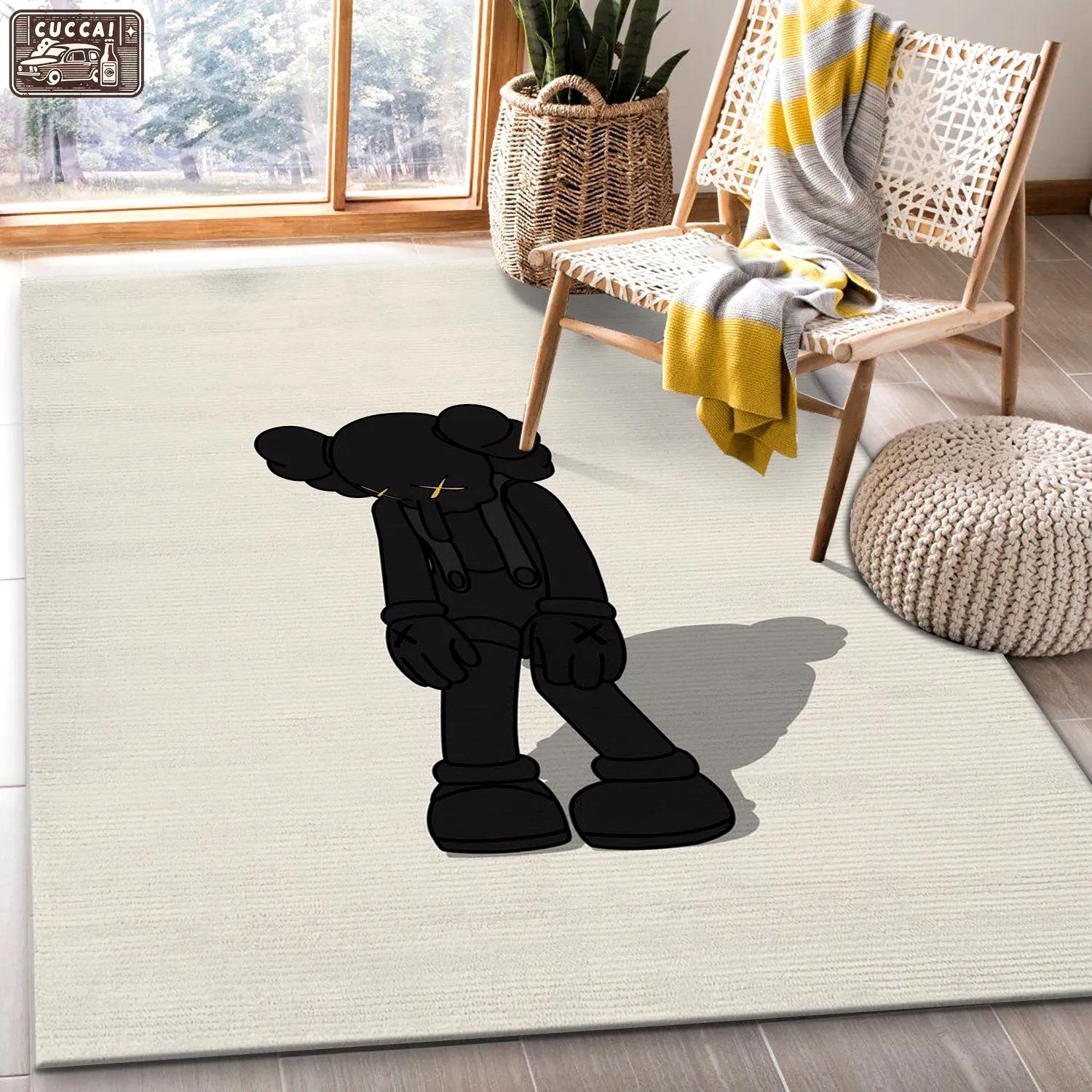 Rugs in living room and bedroom - Kaws small lie figure area rug bedroom rug us gift decor Rectangle Rug