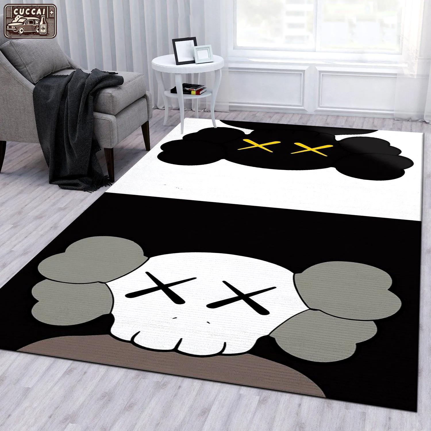 Rugs in living room and bedroom - Kaws ver2 fashion brand area rug living room rug us gift decor Rectangle Rug
