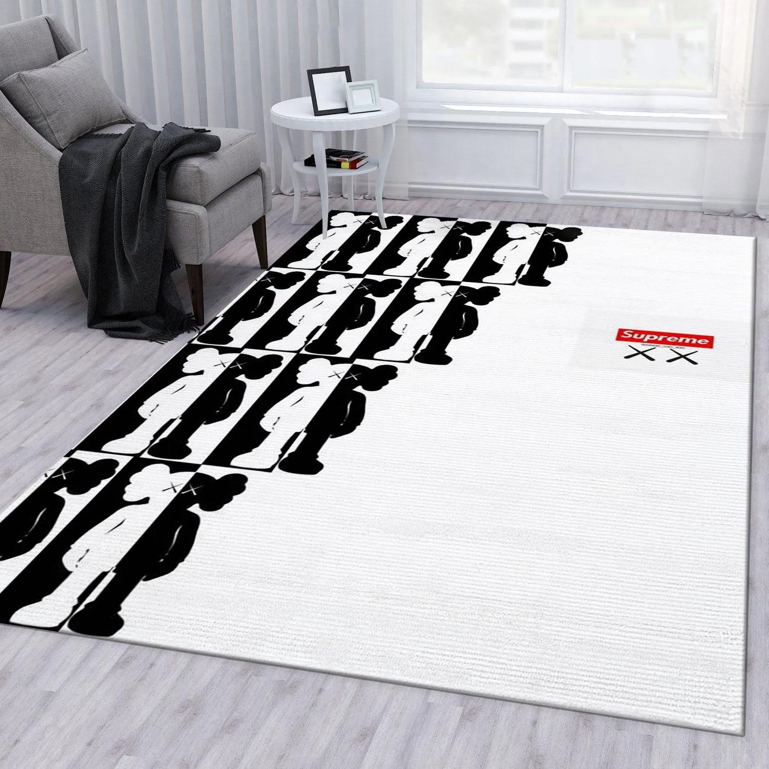 Rugs in living room and bedroom - Kaws ver5 fashion brand area rug bedroom rug home us decor Rectangle Rug