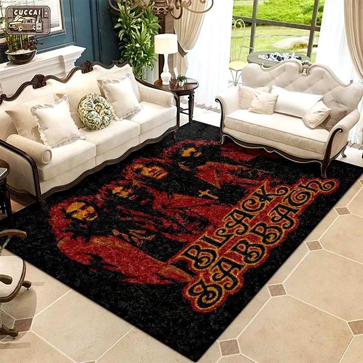 Rugs in living room and bedroom black sabbath Rectangle Rug