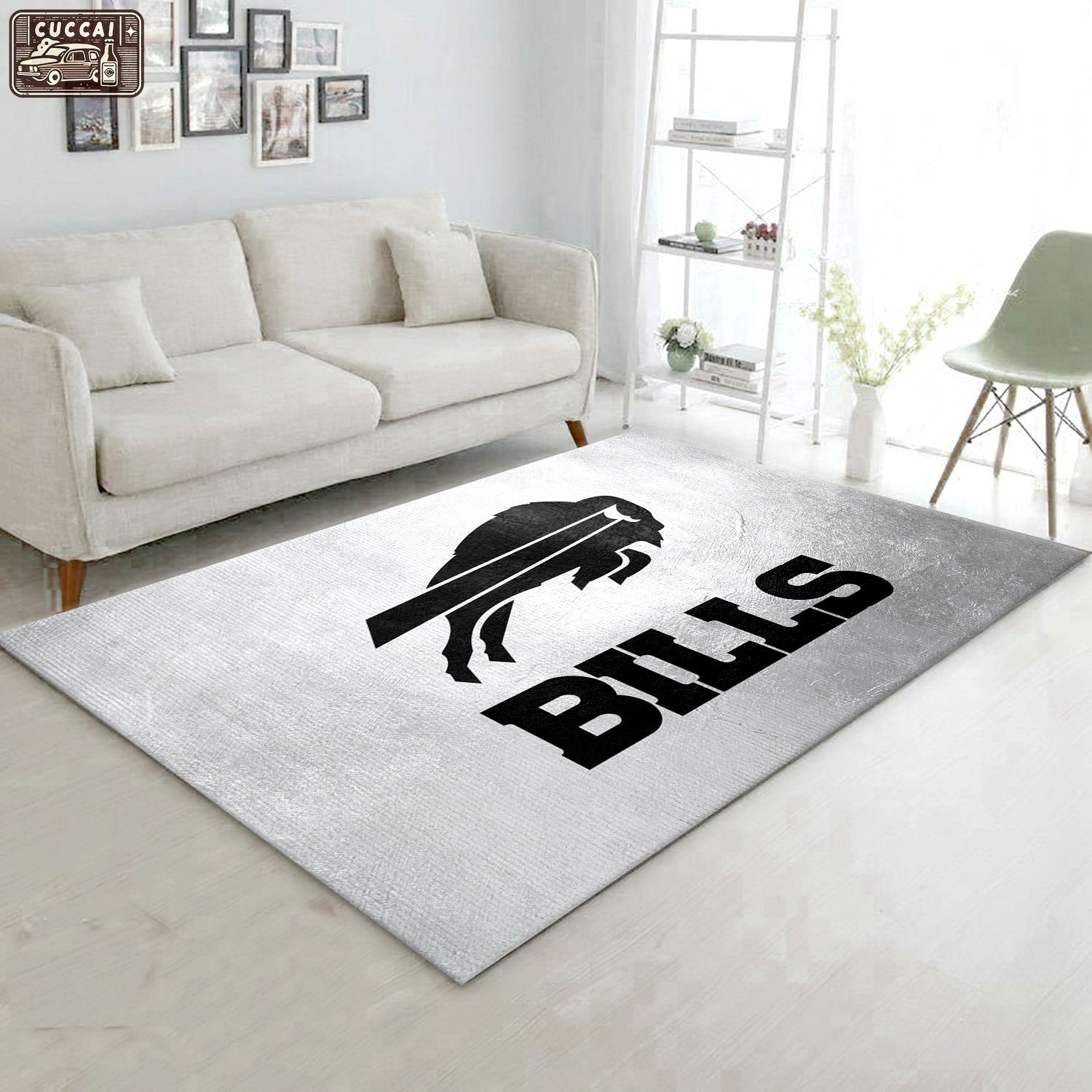 Rugs in living room and bedroom buffalo bills nfl area rug carpet- living room rug- us gift decor Rectangle Rug